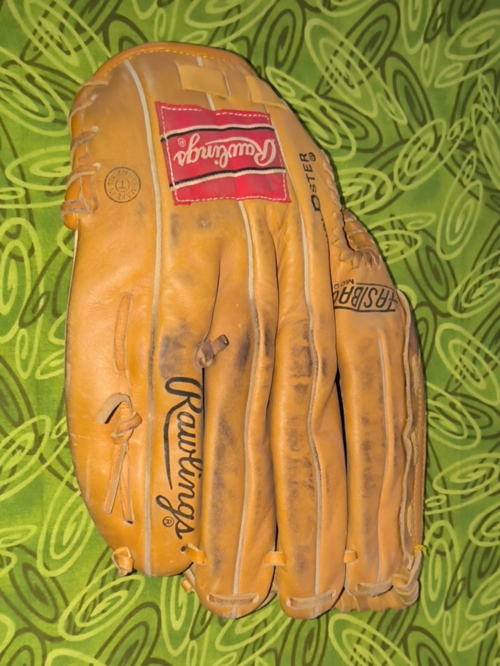 Vtg Rawlings Rbg34 Nolan Ryan Signature Left Hand Throw Baseball Glove